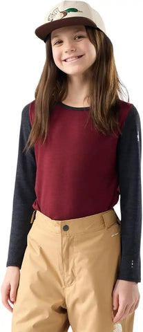 Smartwool Kid's Classic Thermal Merino Base Layer Crew for Boys and Girls