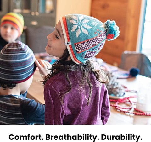 Smartwool Kid's Classic Thermal Merino Base Layer Crew for Boys and Girls