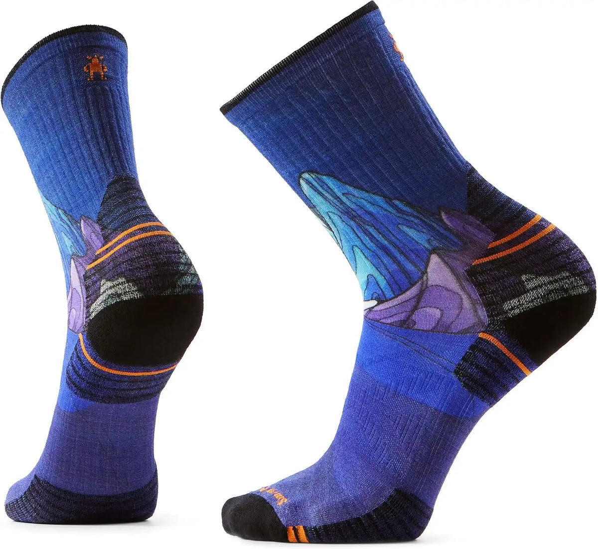 Smartwool Men's Hike Targeted Cushion Mountain Myth Print Crew Socks
