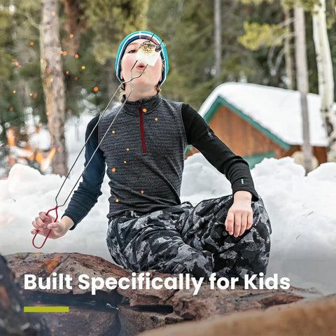 Smartwool Kid's Classic Thermal Merino Base Layer Crew for Boys and Girls